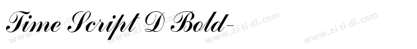Time Script D Bold字体转换 Time Script D Bold字体转换